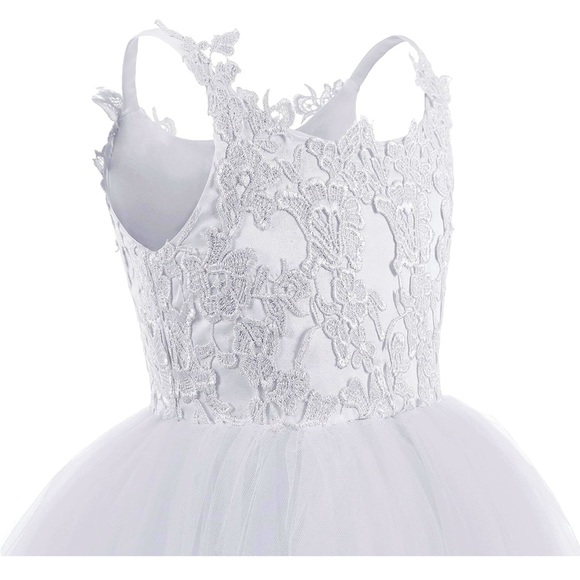 NWOT White Flower Girl / Communion Dress Size 4 - Picture 3 of 7